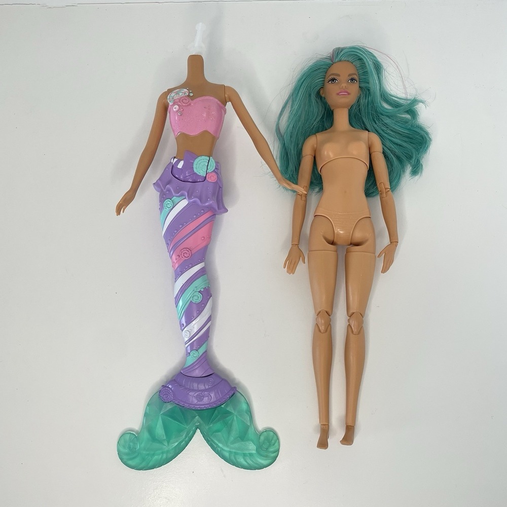 Barbie Dreamtopia Candy Sweet Kingdom Mermaid Doll Aqua Hair Neysa Face MTM 2015
